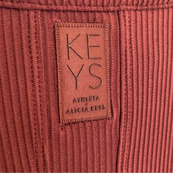 Athleta x Alicia Keys Maroon Red Goddess Bodysuit - Picture 10 of 15